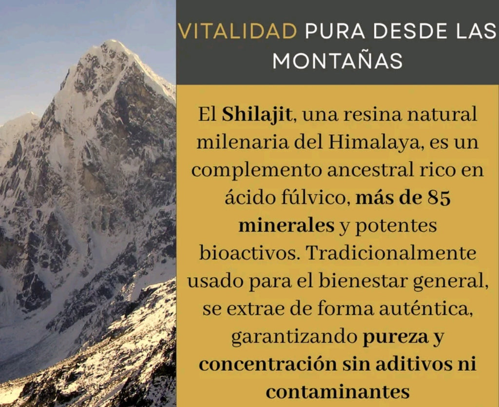 RESINA ORGANICA PURA DEL HIMALAYA SHILAJIT 100g PREMIUM